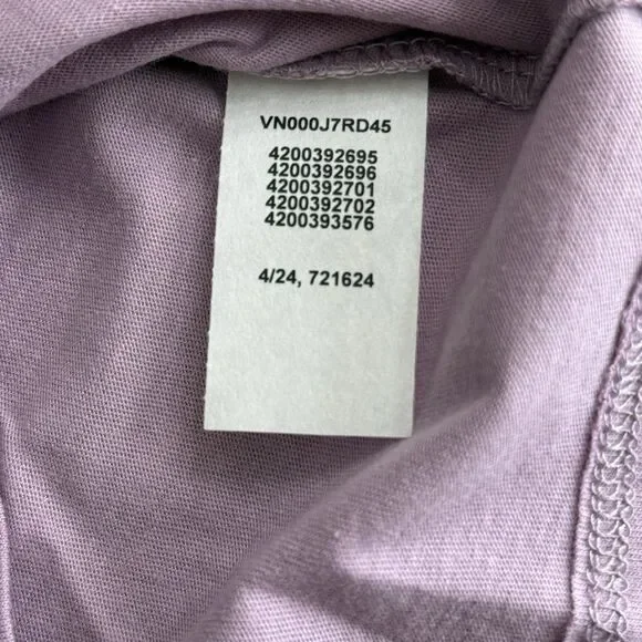 Vans Women's Crop Top T-Shirt Lavender Casual Logo Tee Size Medium Fairycore - Picture 7 of 12